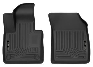 Volvo XC90 Floor Mats - Front - Husky Liners - X-act Contour - Black - `16-`18